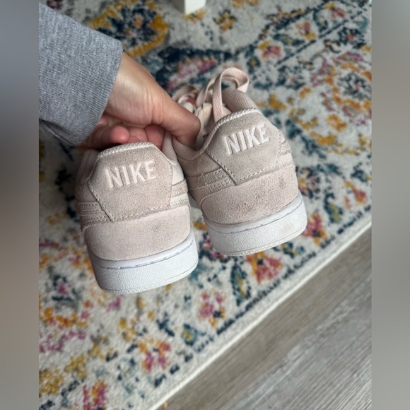 Nike Court Vision AF1 Sneakers Suede Pink Light Pink Casual Wear Size 9.5 - Picture 7 of 16
